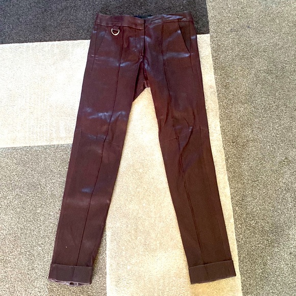 A.L.C genuine lamb leather pants 8
